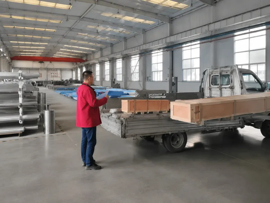 Titanium stock arranged in a warehouse illustrates segregation discipline; the image does not certify recycled content.