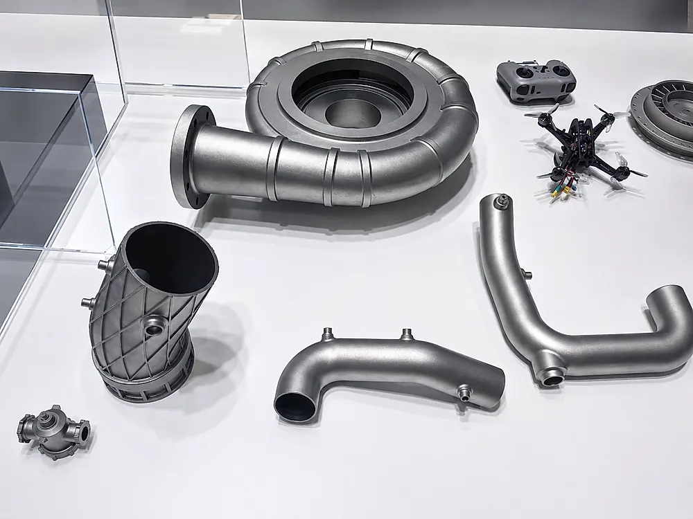 Metal AM LPBF titanium parts: aerospace turbine housings, fuel manifolds, lightweight Ti-6Al-4V printed components