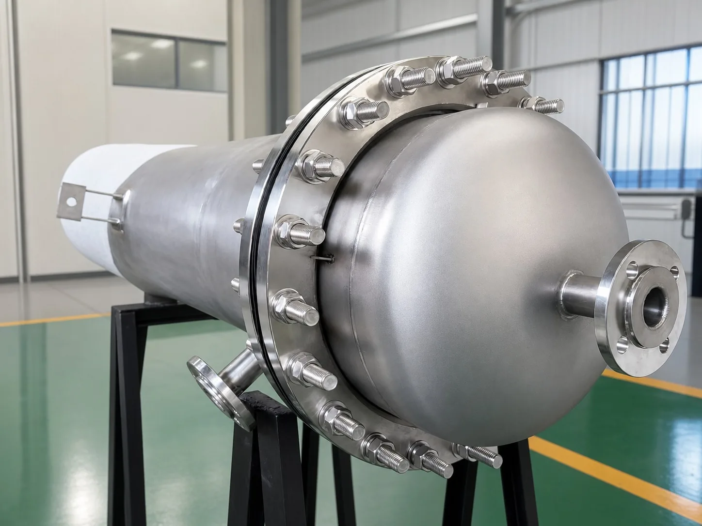 User-supplied titanium bolted assembly illustrates why joint performance depends on the complete stack and installation route; it is not the study joint.