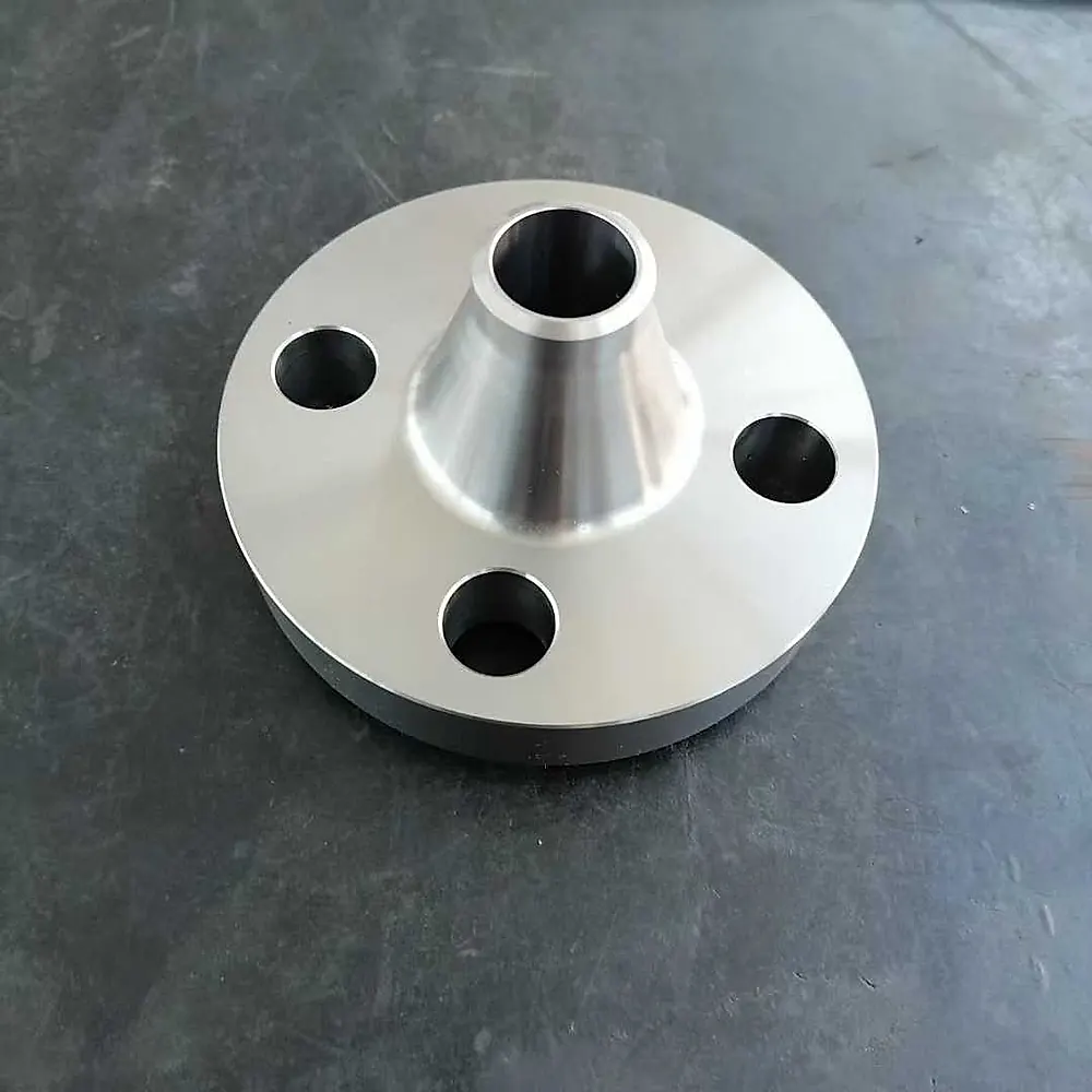 Precision-machined titanium forged flange